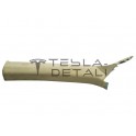 Отделка стійки-A лівої, алькантара, беж. без пищалки TESLA